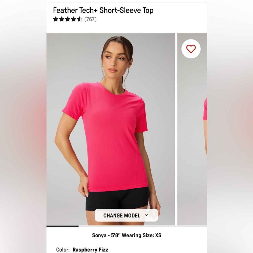 Fabletics feather tech Short Sleeve Tee